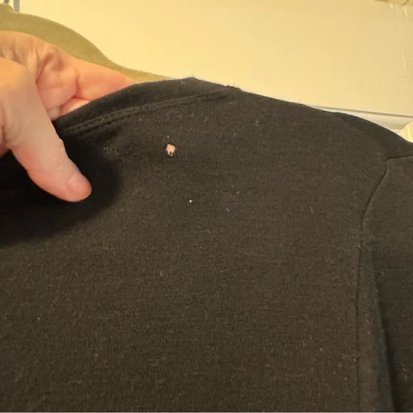 WOOLX Charlotte Puff Sleeve Black Top - Picture 8 of 8